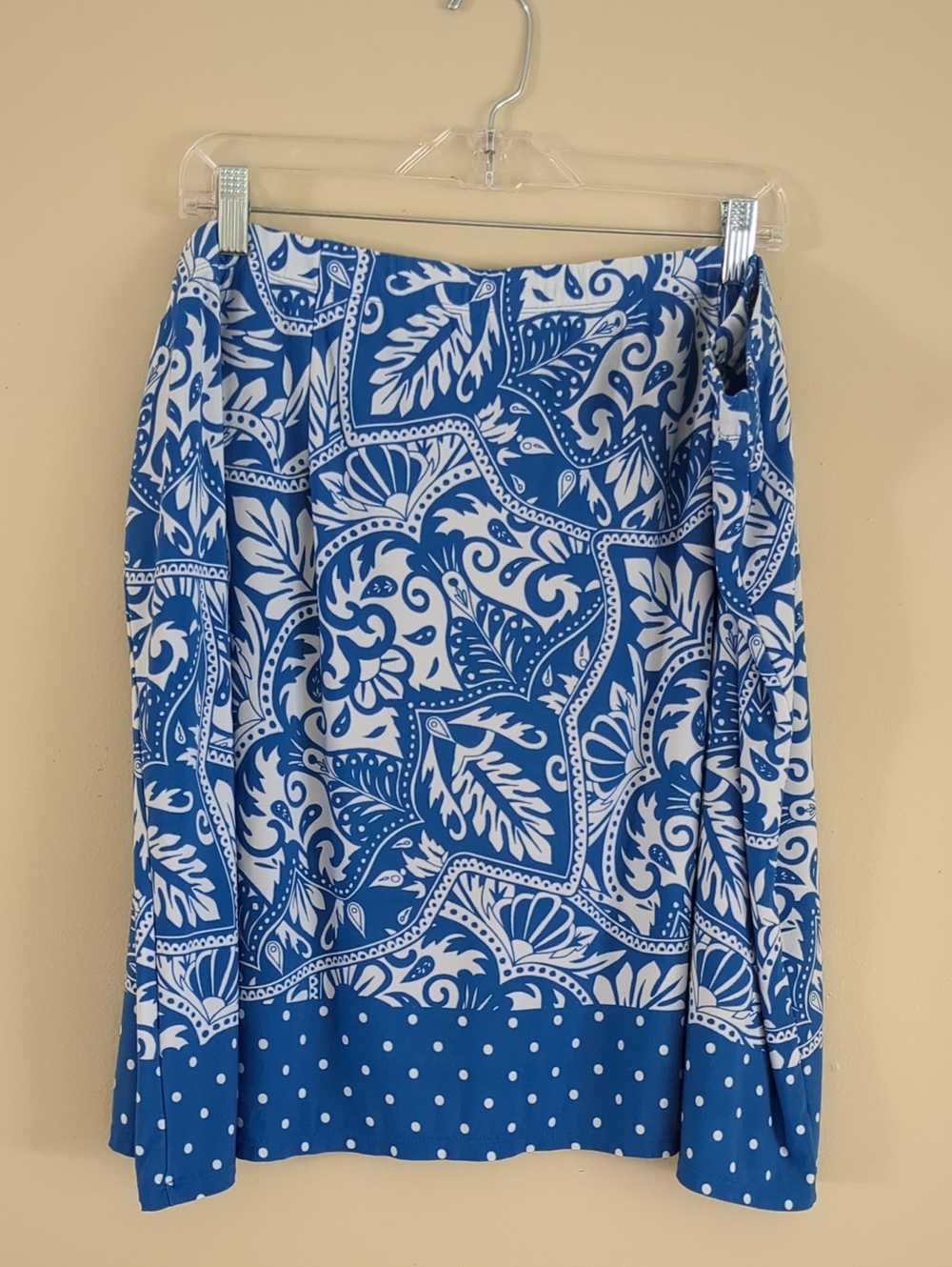 3X Susan Graver Pull On Blue And White Skort Golf Tennis Pickleball Activewear